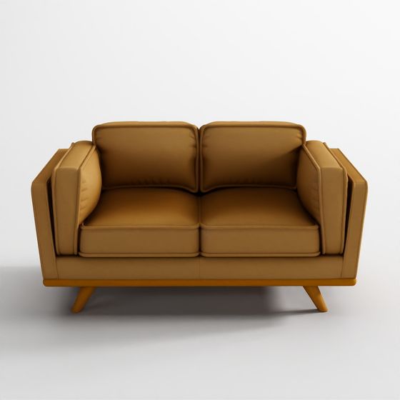 Timber Leather Loveseat