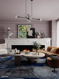Elegant Living Room Design: Warmth Meets Sophistication
