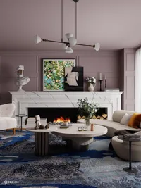 Elegant Living Room Design: Warmth Meets Sophistication