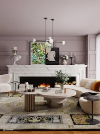 Elegant Living Room Design: Warmth Meets Sophistication