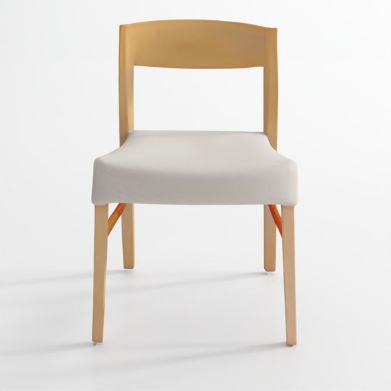 Stylish Wooden Chair 3D model