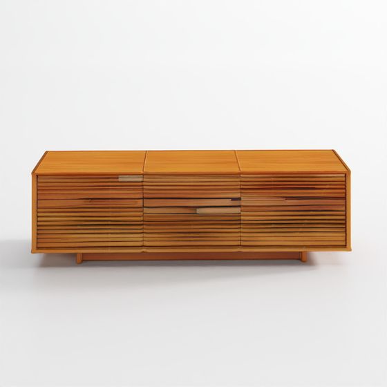 Stylish Wooden Storage Cabinet 3D model