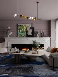 Elegant Living Room Design: Warmth Meets Sophistication