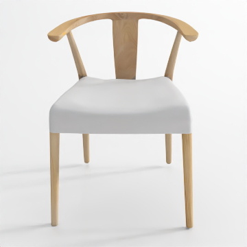 Scandinavian Minimalist Chair 3D Model – Light Wood Frame