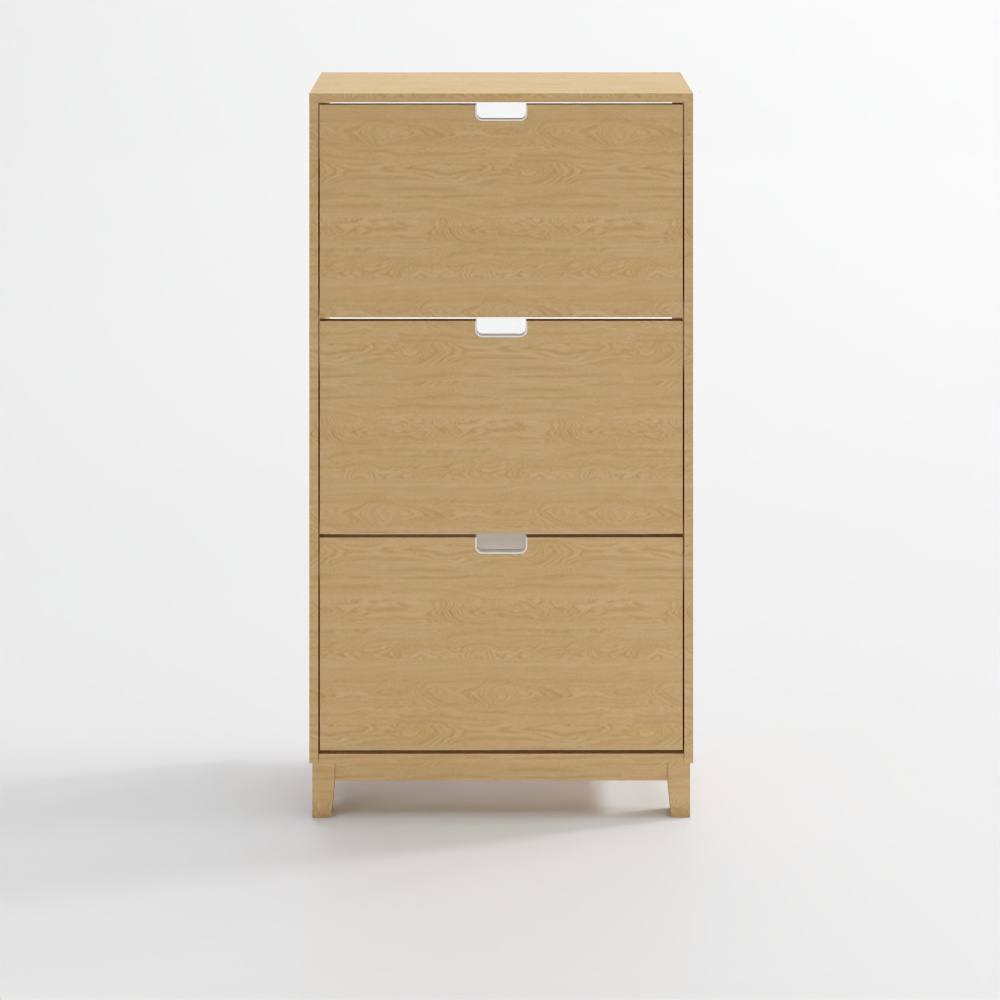 STÄLL Shoe Cabinet with 3 Compartments