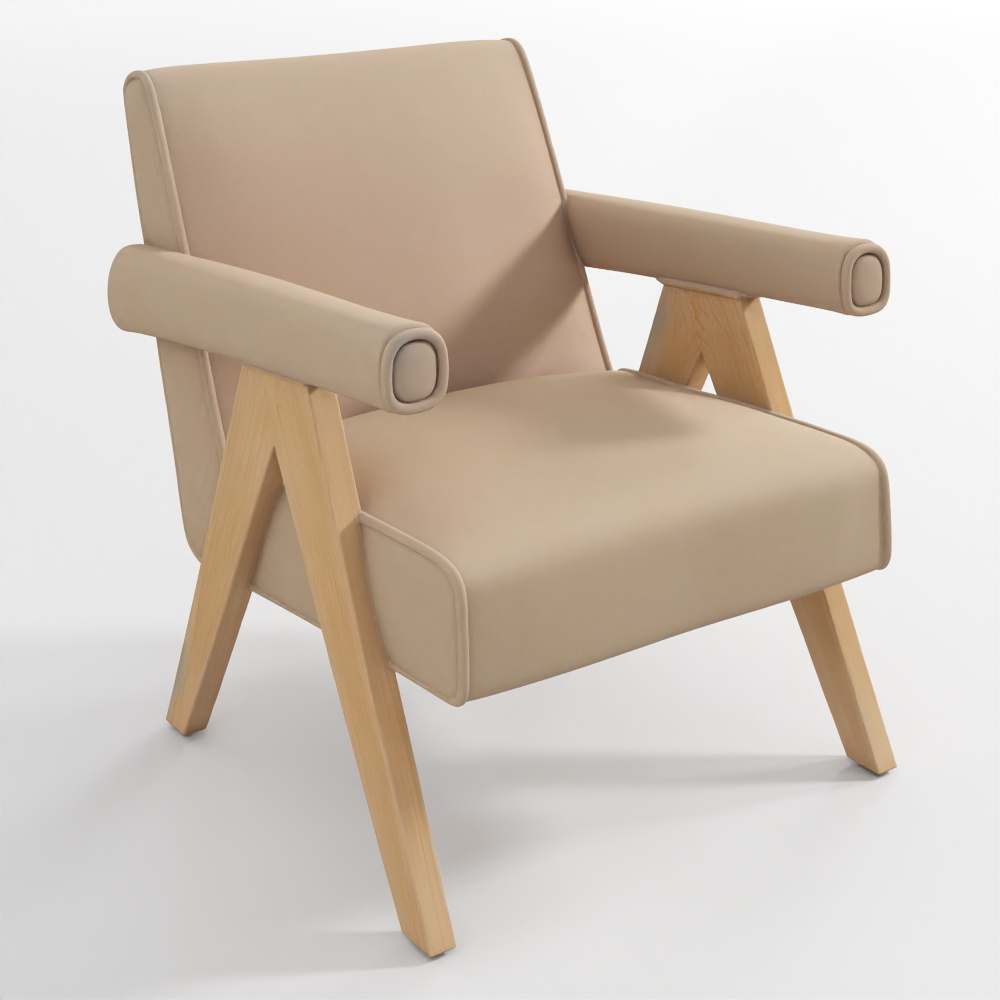 Sillón Lounge Jakob de Cuero Vegano