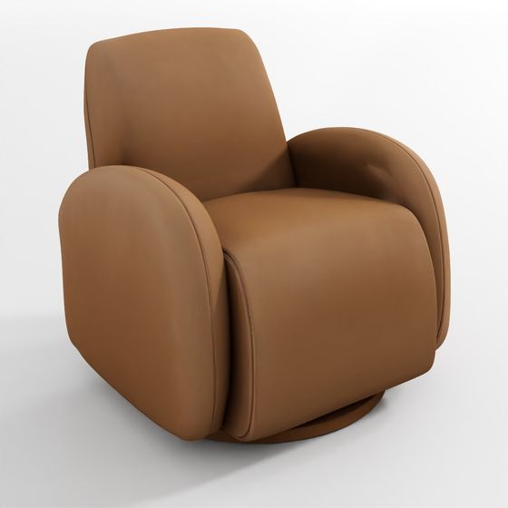 Raye Leather Swivel Recliner