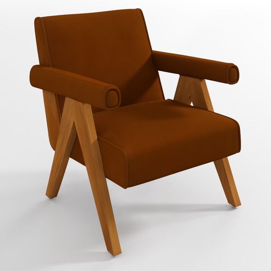 Кожаное кресло-лаунж Якоб