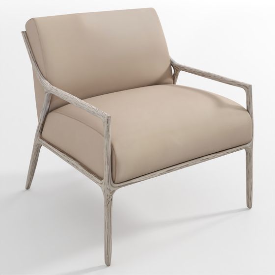 Thaddeus Slope Arm Leather Chair