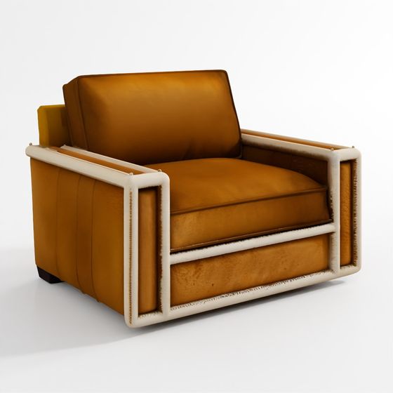 Кожаное кресло Берн