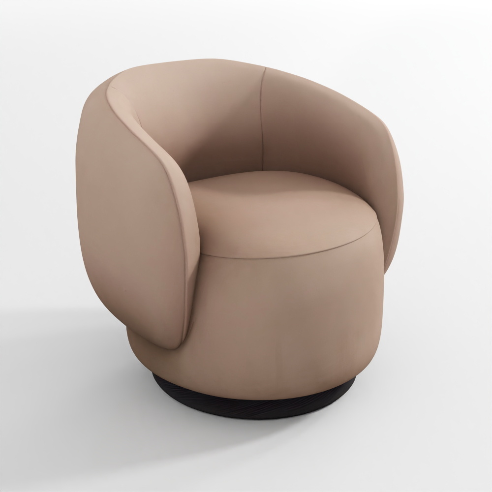 Caite Drehbarer Ledersessel