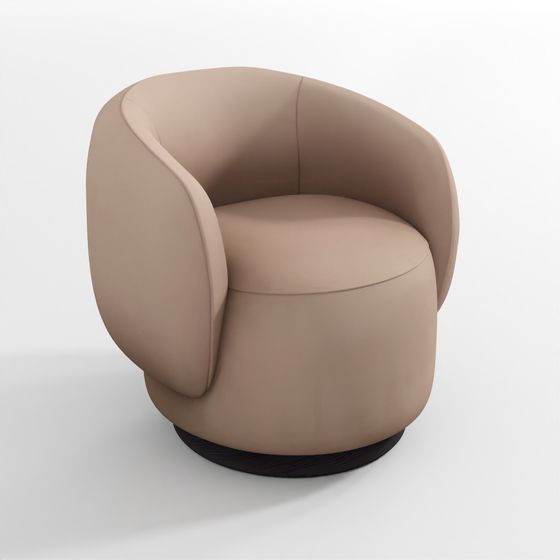 Caite Drehbarer Ledersessel