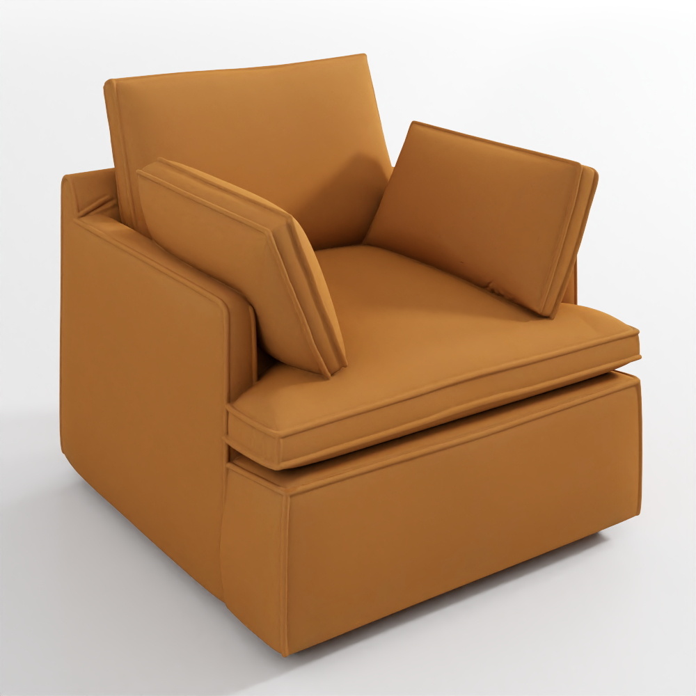 Cloud Track Arm Leather Chair