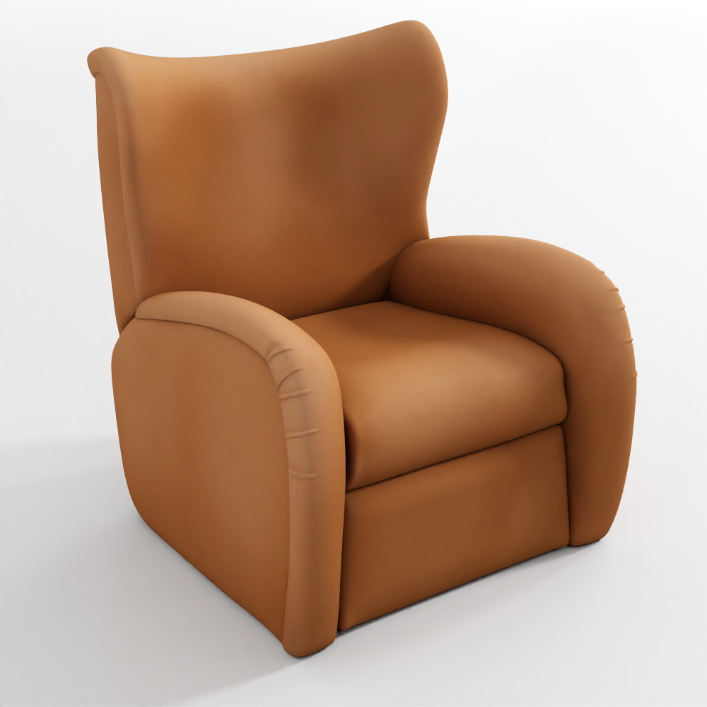 Поворотное раскладное кожаное кресло Джианна