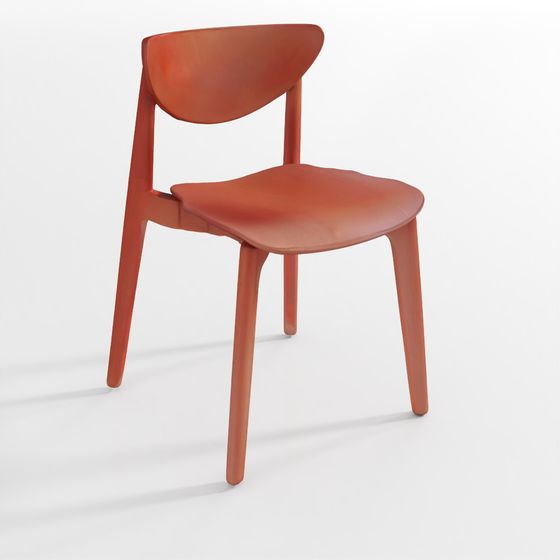 Stylish Coral 3D Chair Model for Modern Spaces