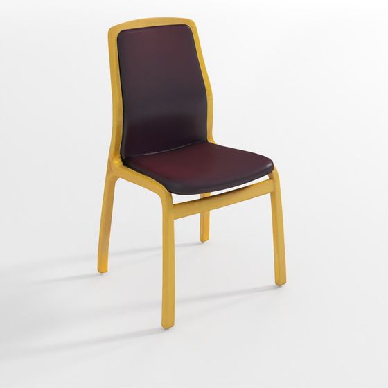 Elegant Low Polygon Chair 3D model