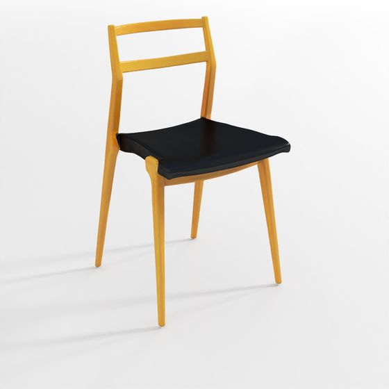 Elegant Wooden Chair 3D model for Modern Spaces