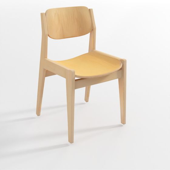 Low Polygon Scandinavian Chair 3D model