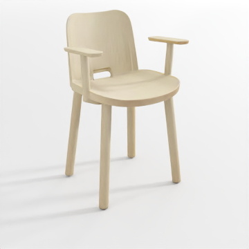 Modern Minimalist Chair 3D Model – Nordic Wood Design