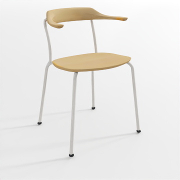 Elegant 3D Chair Model – Modern Wood and Metal