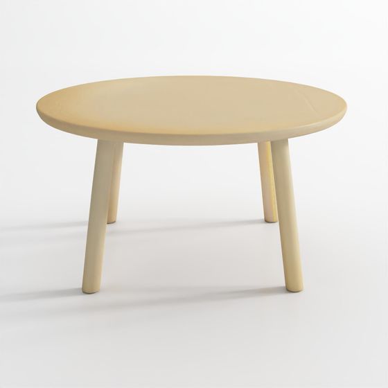 Stylish Low-Polygon Round Table 3D model