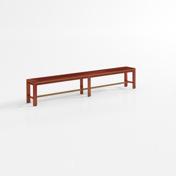 Stylish Low-Poly Bench 3D model