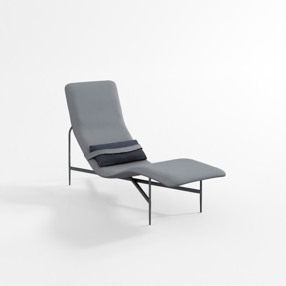 Chaise longue en cuir Deep Thoughts