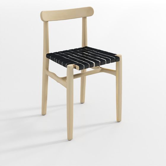 Wooden Woven Chair 3D model