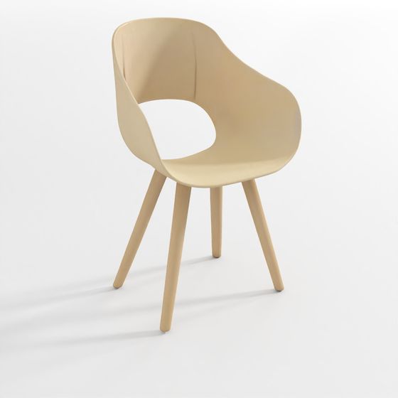 Cozy Curve Chair 3D model for Modern Interiors