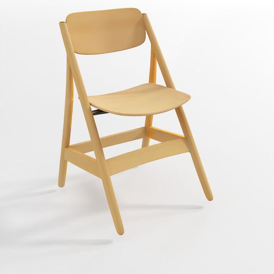 Wooden Folding Chair 3D model