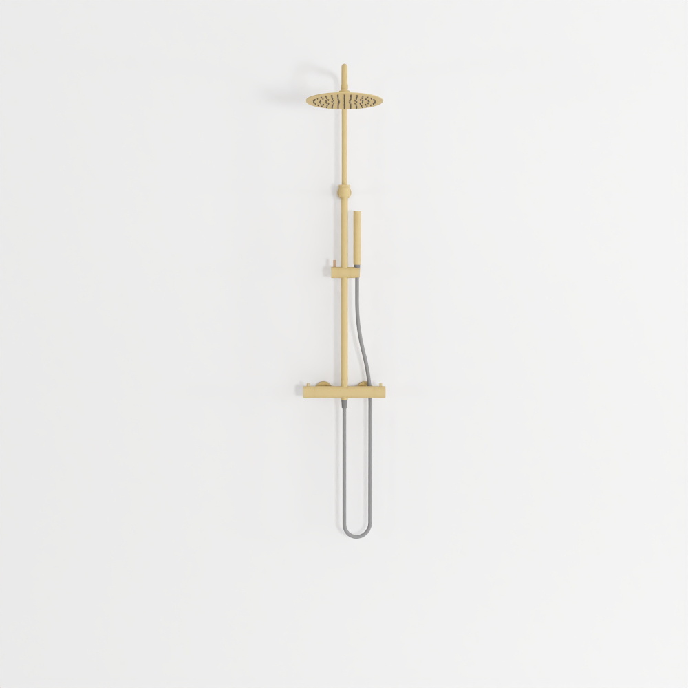 JEE-O Slimline Shower Set - Matte Gold