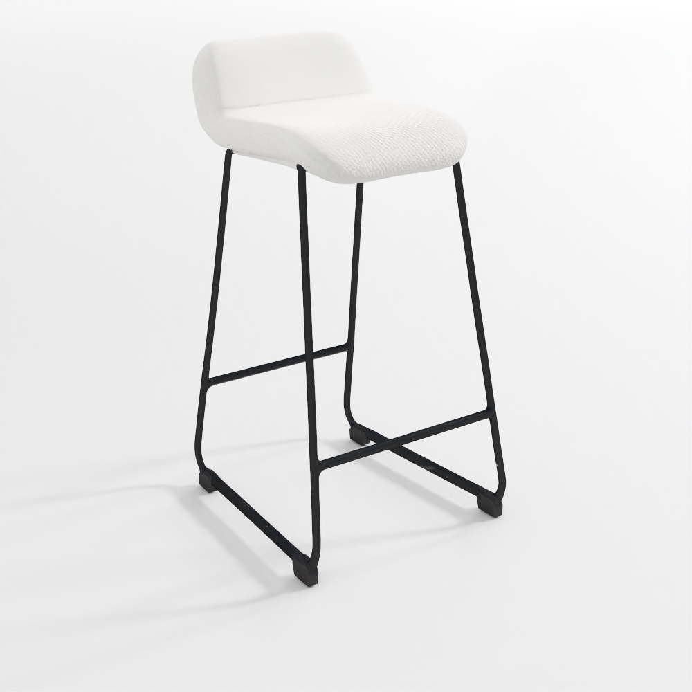 Металлический табурет Зоу с обивкой