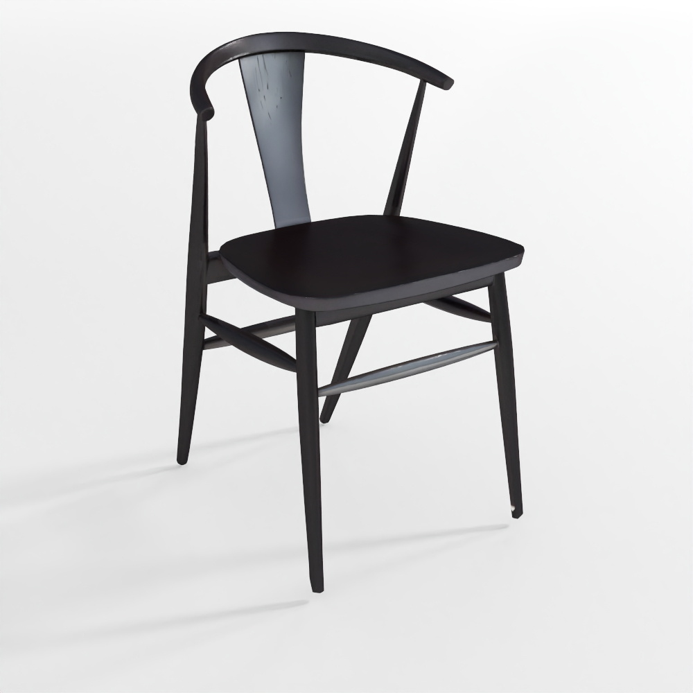 Fyn Black Wood Dining Chair