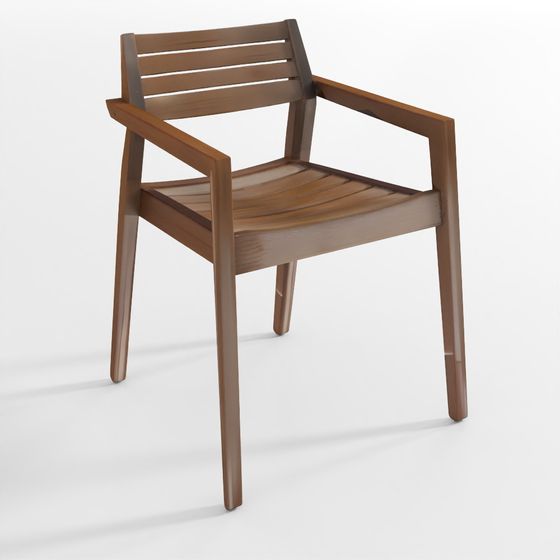 Abaco Wood Stackable Outdoor Dining Armchair