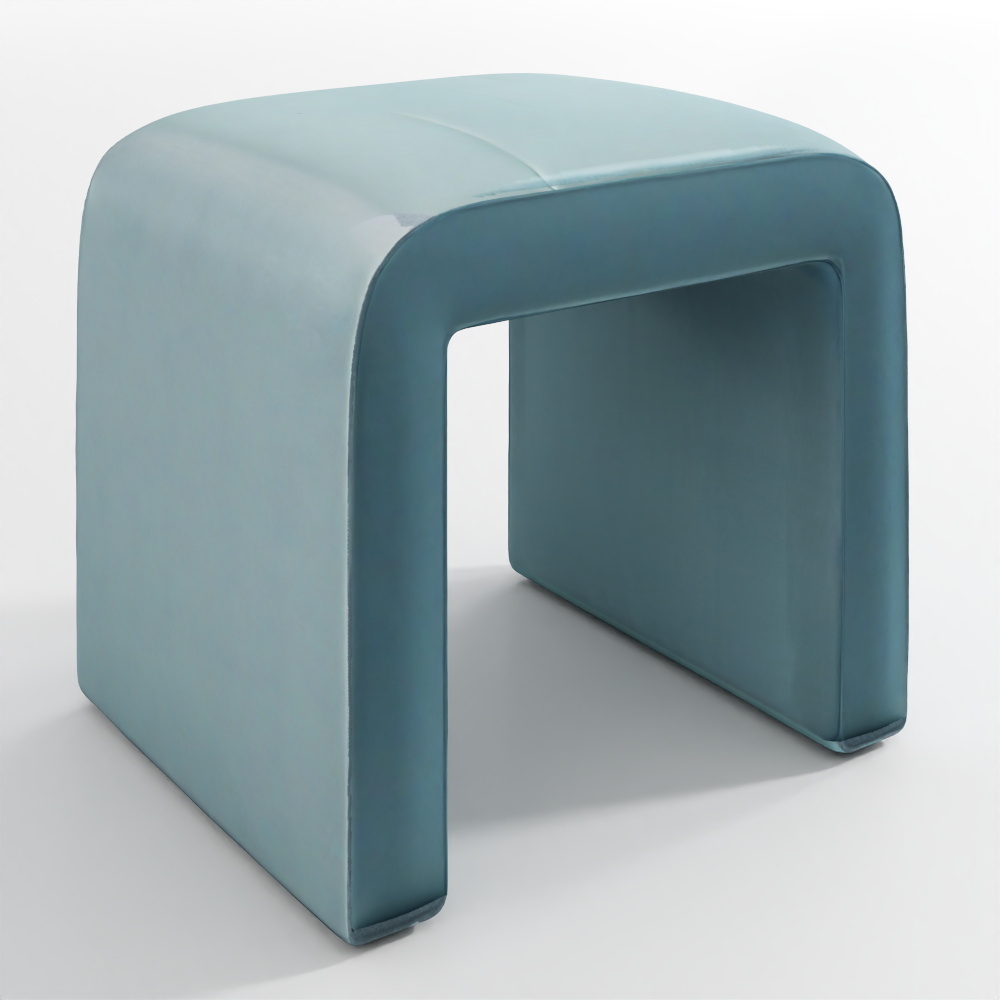 Blue Arch Stool