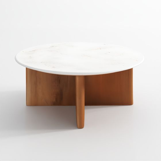 Cayman Round Marble Coffee Table