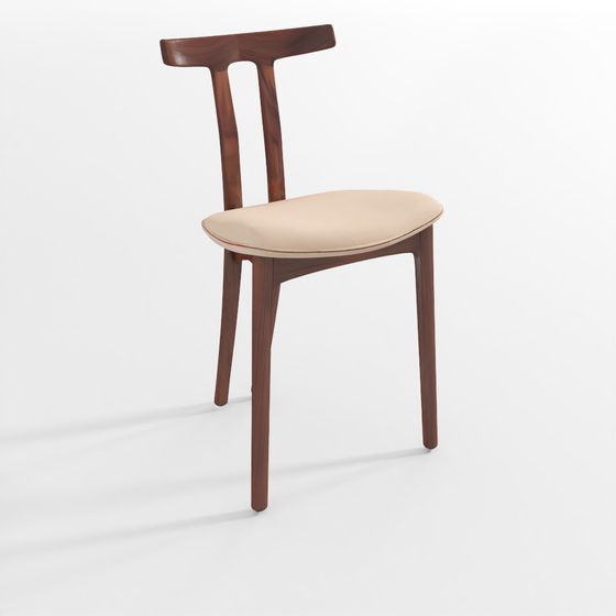 Stylish Low-Polygon Chair 3D model for Modern Spaces