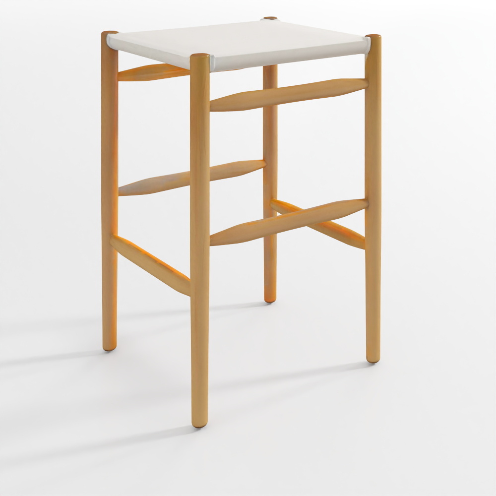Lightwood Stool Mid