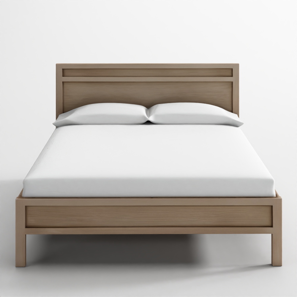 Keane Weathered Natural Solid Wood King Bed