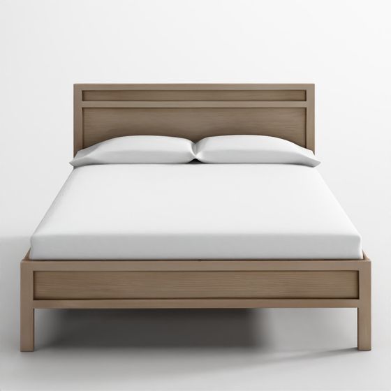 Keane Weathered Natural Solid Wood King Bed