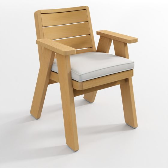 Modern Farmhouse Outdoor Dining ArmChair