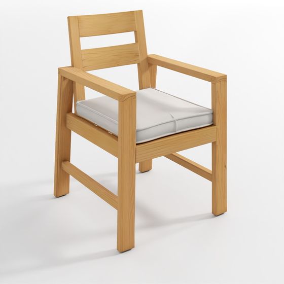 マリブチーク大ダイニングアームチェア