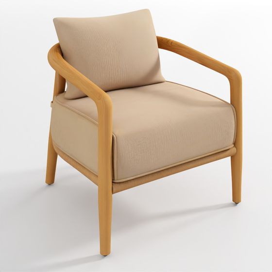 Evia Teak Lounge Chair