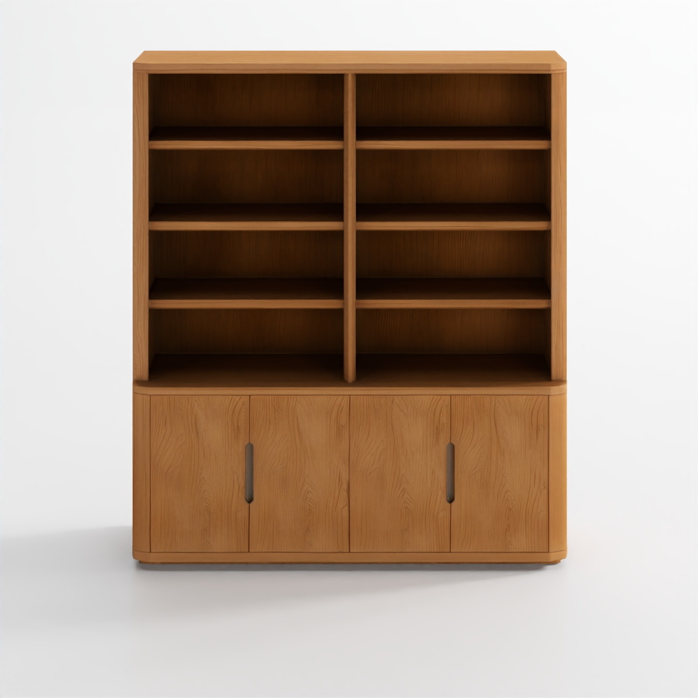 Breton 4-Door Open Sideboard & Hutch