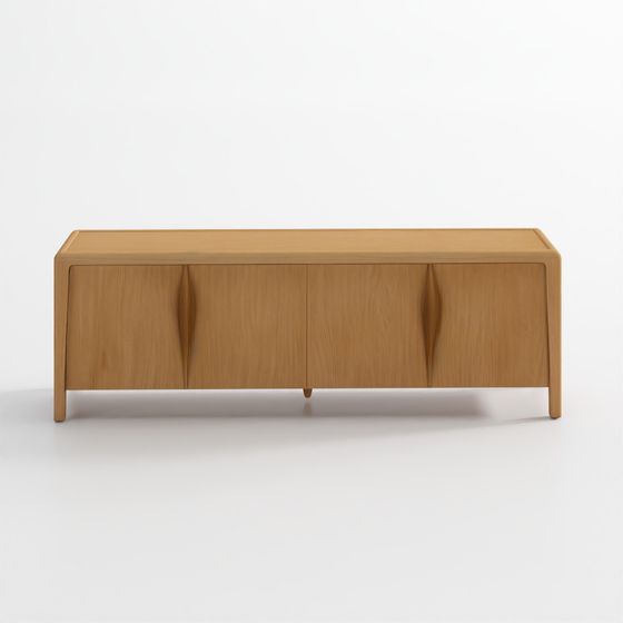 Gael Oak 4-Door Media Console