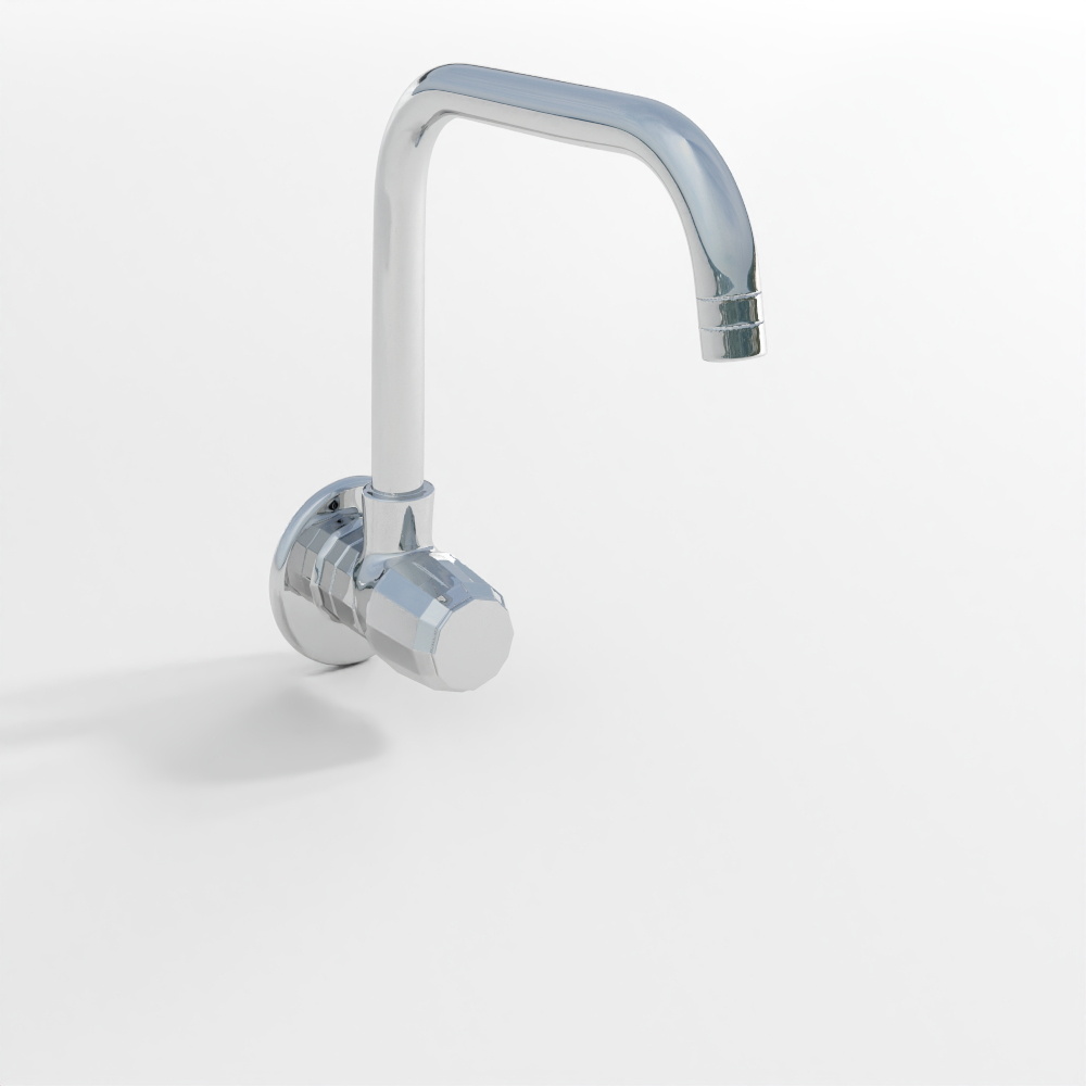 Sink Cock with Pipe Swinging Spout