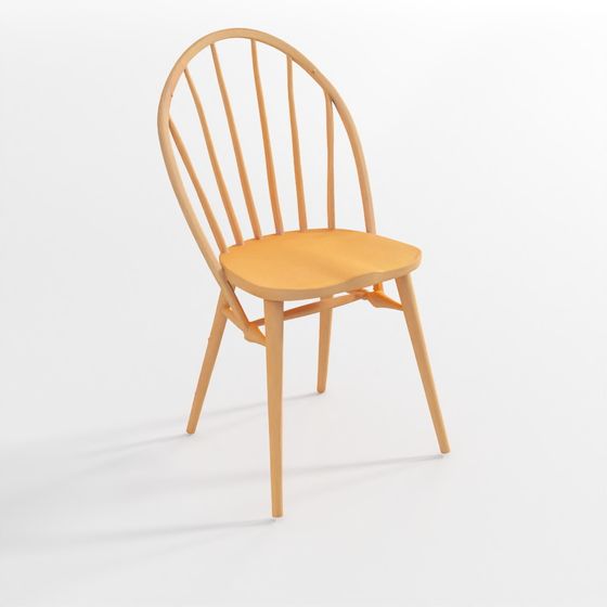 Classic Fan-Back Chair 3D model