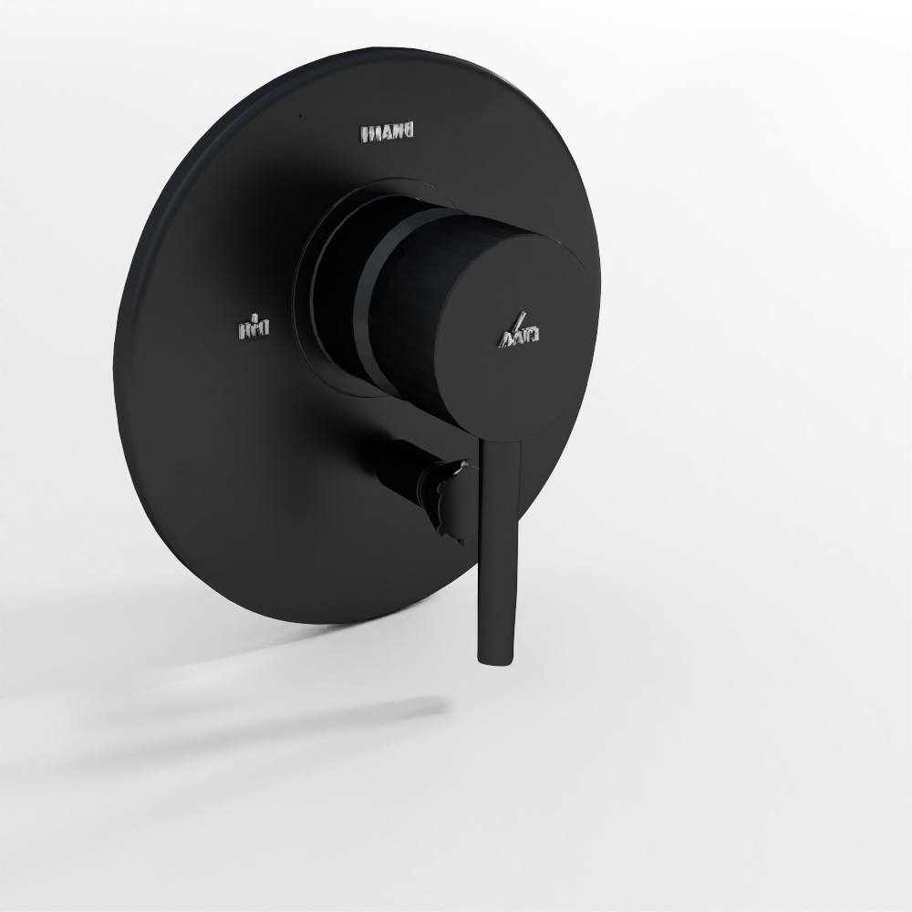 3-Inlet Single Lever Concealed Diverter - Black Matte