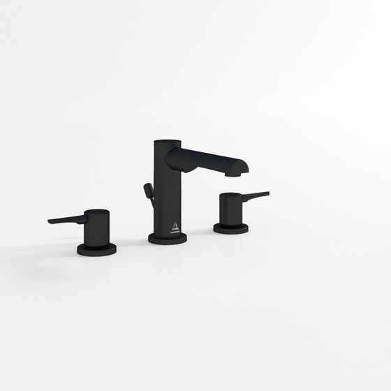 Jaquar 3-Hole Basin Mixer - Black Matt