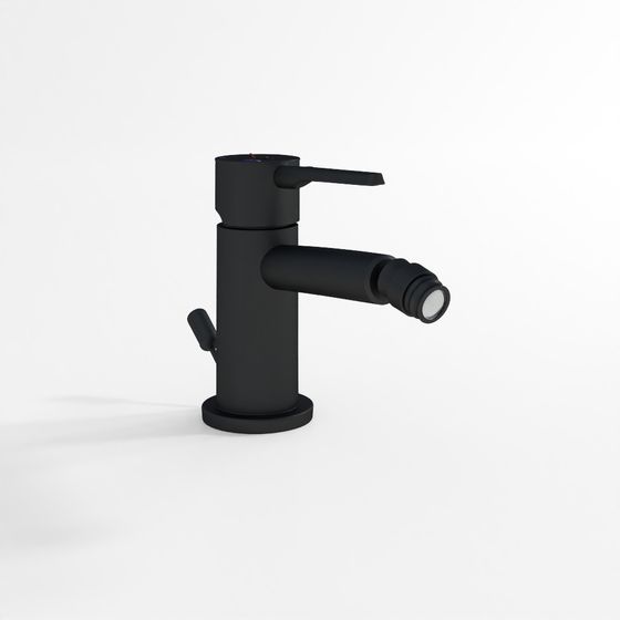 Miscelatore Bidet a Leva Singola Monoforo - Nero Opaco